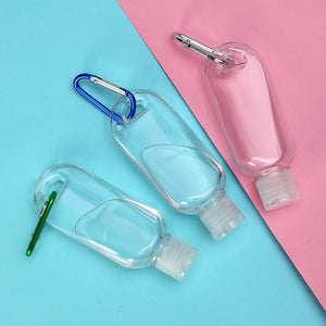 Mini Sanitiser Bottle Carabiner Clip