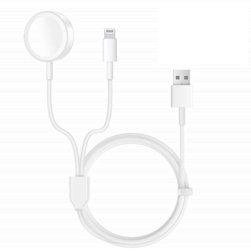 2 in 1 Apple Watch Charger & iPhone Charging Cable