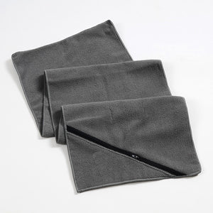 Sports Towel with Zipper Pocket