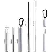 Load image into Gallery viewer, Telescopic Stainless Steel Straw
