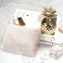 Load image into Gallery viewer, Velvet Cosmetic Bag Makeup Bag
