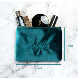 Velvet Cosmetic Bag Makeup Bag