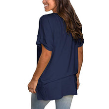 Load image into Gallery viewer, V Neck Loose Cotton Tee
